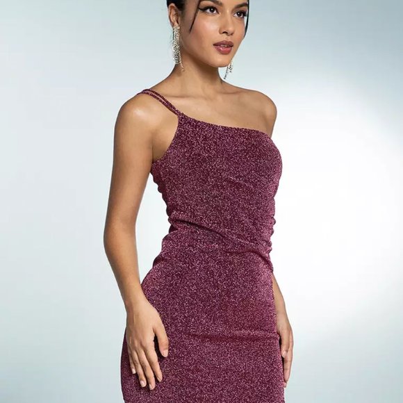 Zalora Pink Sparkly Mini Dress - Picture 2 of 8